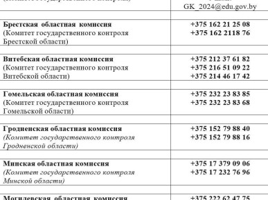 КОМИТЕТ ГОСКОНТРОЛЯ ОТКРЫВАЕТ ГОРЯЧУЮ ЛИНИЮ ПО ВОПРОСАМ ВСТУПИТЕЛЬНОЙ КАМПАНИИ